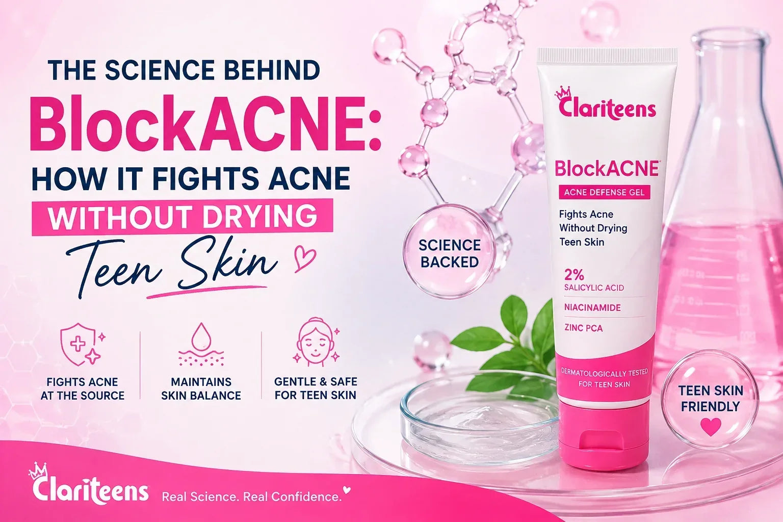 The Science Behind BlockACNE How It Fights Acne Without Drying Teen Skin 