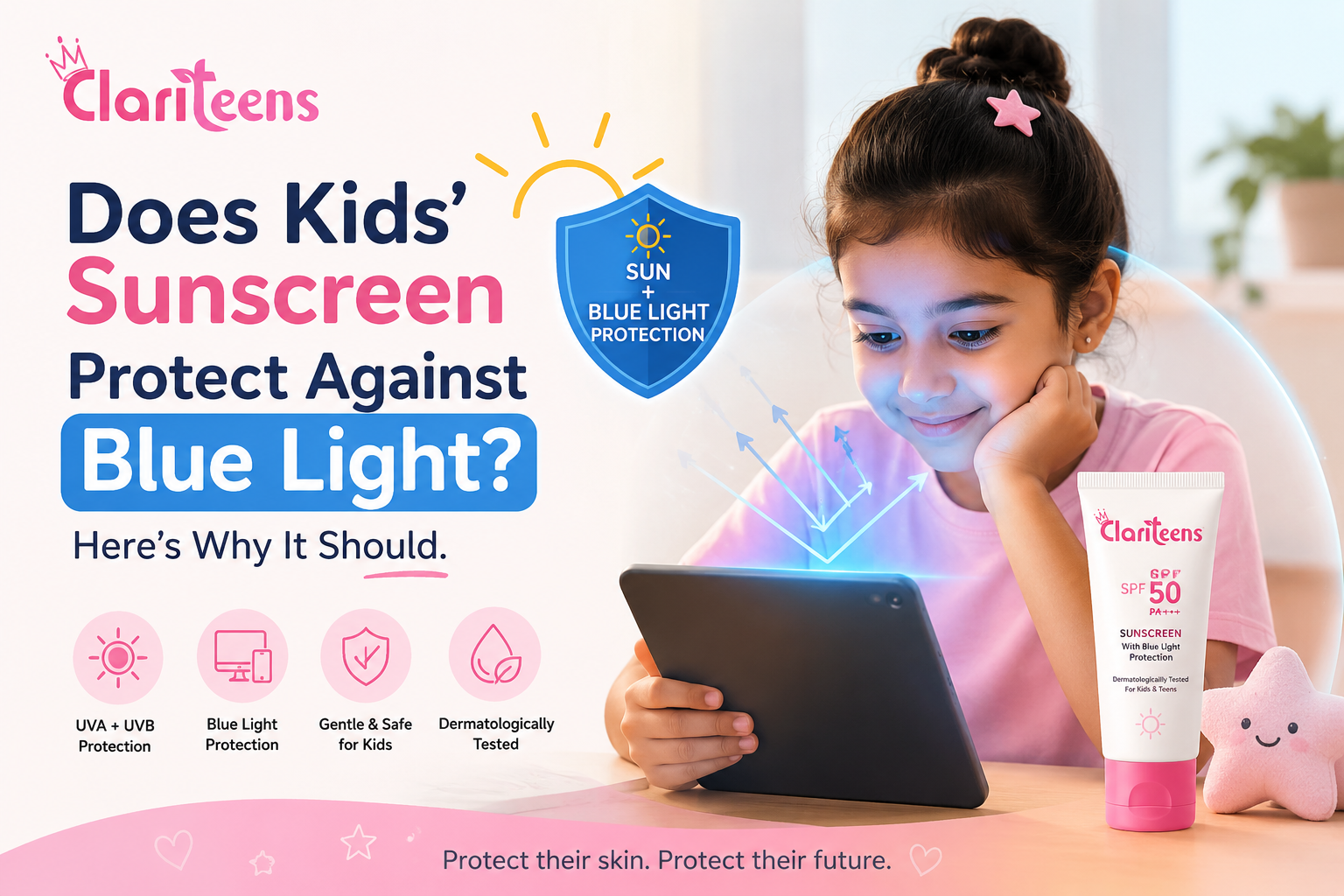 Does Your Kid's Sunscreen Protect Against Blue Light? Here's Why It Should?