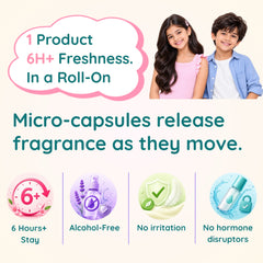 Sugar Mist Kids Fragrance Roll-On — 6Hr+ Long Lasting, Alcohol-Free | Clariteens