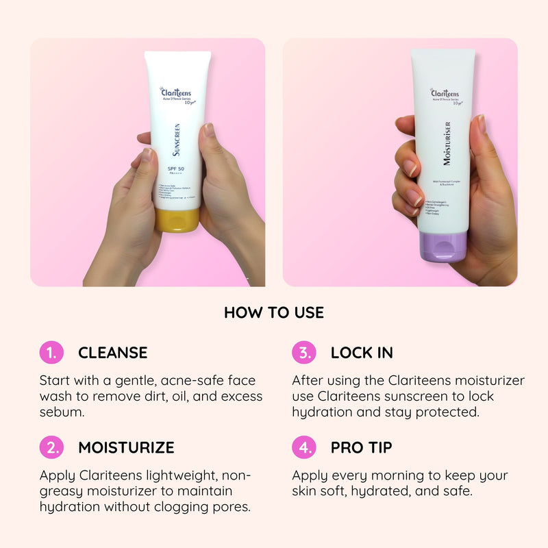 Acne D'fence Daily Duo certifications — non-comedogenic, blue light protection, dermatologist tested