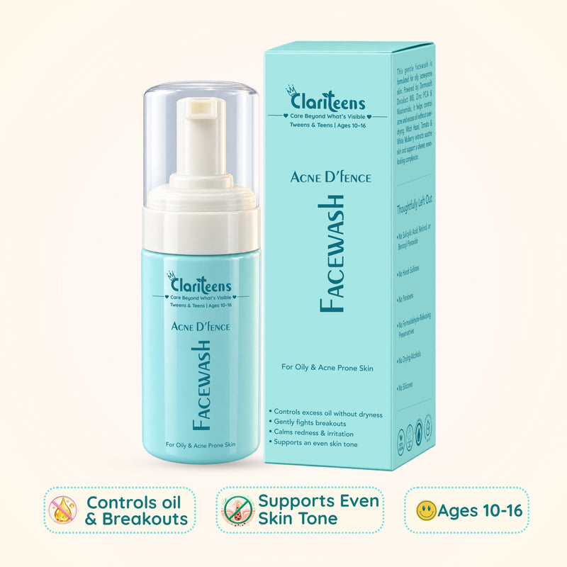 Acne D'fence Teen Facewash — Cleanses without harsh acids | Clariteens
