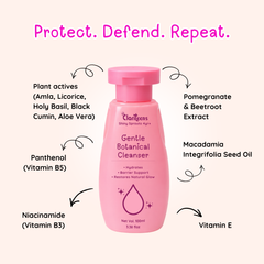 Clariteens Gentle Botanical Cleanser — BrightOBlend + Vitamin B3 & B5 + Macadamia Oil | For Kids, Pre-Teens & Teens