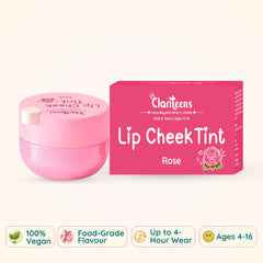 Rose Lip and Cheek Tint for Kids — Preservative-Free, Nourishing Plant Oils, Vegan | Clariteens