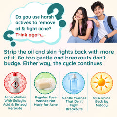Acne D'fence Teen Facewash — Cleanses without harsh acids | Clariteens