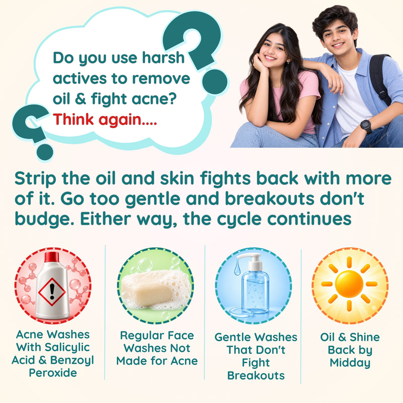 Acne D'fence Teen Facewash — Cleanses without harsh acids | Clariteens