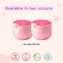 Clariteens Lip Tint certifications — no preservatives, water-free, plant-based, safe ages 4+