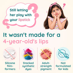 Rose Lip and Cheek Tint for Kids — Preservative-Free, Nourishing Plant Oils, Vegan | Clariteens