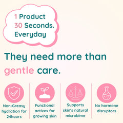 Dewy Hug Kids Moisturiser — 24Hr+ Hydration, pH Balanced, Lightweight | Clariteens