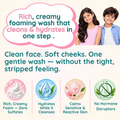 Hydrating Foaming Facewash — Multivitamin B3+B5 + PetalGuard Complex | For Dry & Sensitive Skin | Clariteens