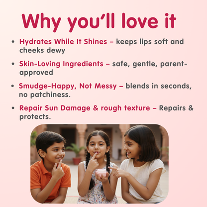 Lip Cheek Tint - ROSE - 12gm