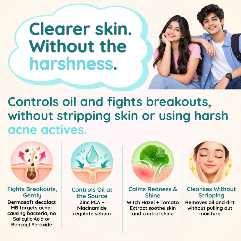 Acne D'fence Teen Facewash — Cleanses without harsh acids | Clariteens