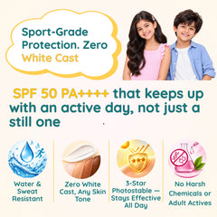 AquaSportz Kids Sunscreen Gel SPF 50 PA++++ — Water Resistant | Clariteens