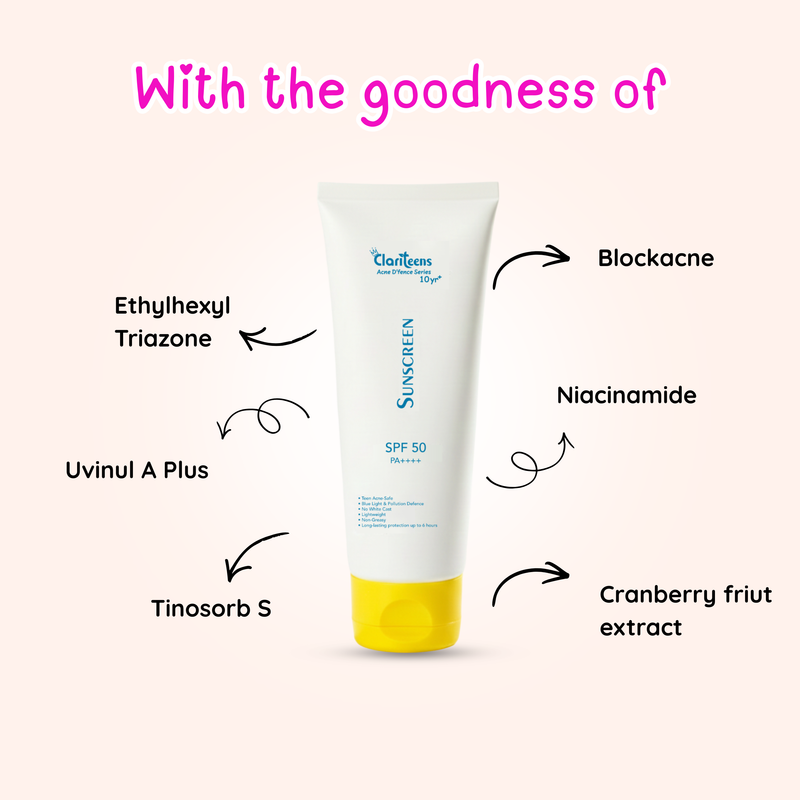 Acne D’fence 10yr+ SUNSCREEN SPF 50 PA++++ 50ml