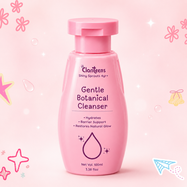 Clariteens Gentle Botanical Cleanser — BrightOBlend + Vitamin B3 & B5 + Macadamia Oil | For Kids, Pre-Teens & Teens