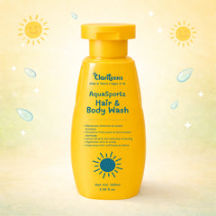 AquaSportz Kids Hair and Body Wash — Removes Chlorine, Restores Moisture | Clariteens