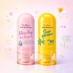 Daily Sun Protection Kit for Kids — Dewy Hug Moisturiser and Mineral Sunscreen SPF 40 combo, Clariteens
