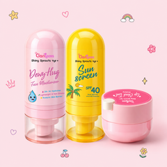 Clariteens Morning Skincare Essentials — Moisturiser, Sunscreen & Lip Tint  | For Kids, Pre-Teens & Teens