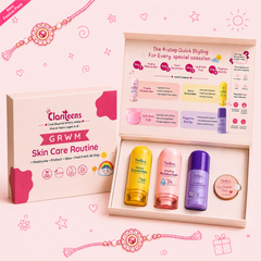 GRWM Kids Skincare Kit — Moisturiser, SPF, Rose Tint and Candy Bloom | Clariteens