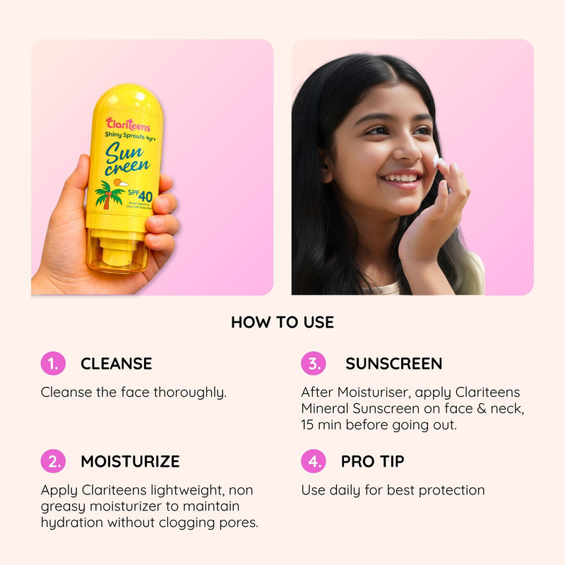 Mineral Sunscreen SPF 40 ingredients — Calendula, Bisabolol, Squalane, non-nano Zinc Oxide