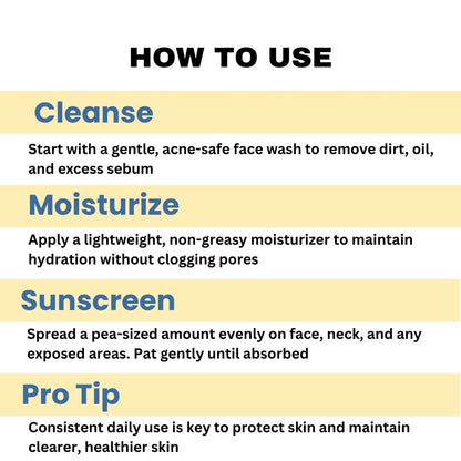 Acne D’fence 10yr+ SUNSCREEN SPF 50 PA++++ 50ml