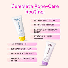 Acne D'fence Daily Duo both products — non-comedogenic moisturiser and blue light sunscreen